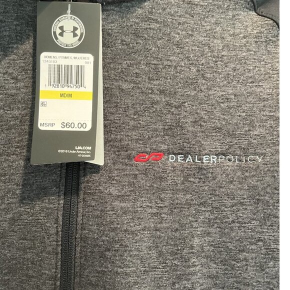 Under Armour Quarter Zip Pullover Womens Size M Gray Long Sleeve - Picture 5 of 9